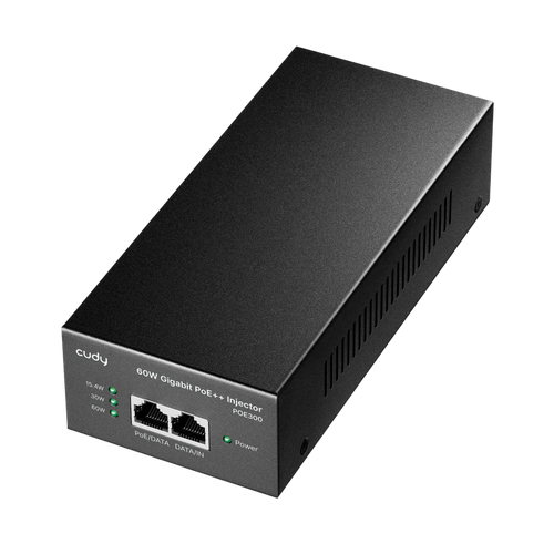 CUDY 60W Gigabit PoE+/PoE Injector