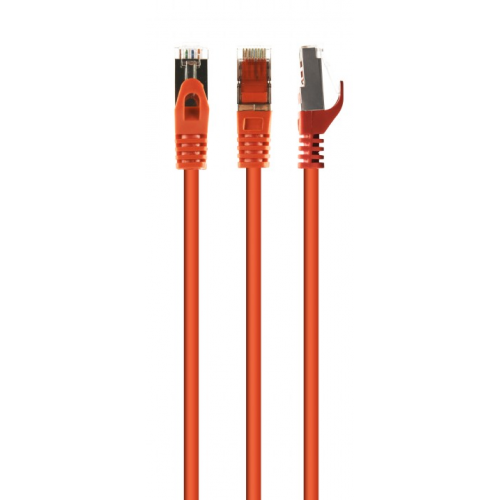 Patch Cord Gembird PP6A-LSZHCU-R-15M, Cat6a, S/FTP, 15m, Orange