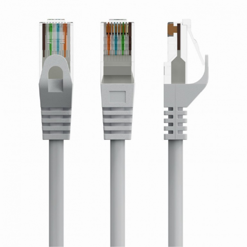Patch Cord Gembird PP6U-CU-1M, Cat6, UTP, 1m, Grey