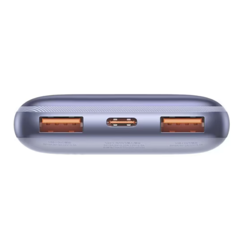 Baterie portabila Baseus Bipow Pro, 10000 mAh, 2 x USB-A, USB-C, Purple