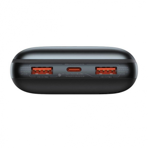Baterie portabila Baseus Bipow Pro, 20000mAh, 2 x USB-A, 1 x USB-C, Black