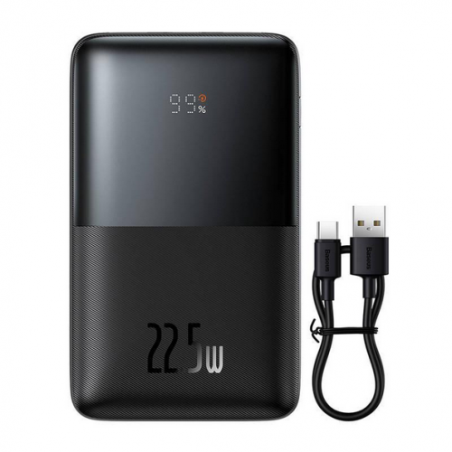 Baterie portabila Baseus Bipow Pro, 20000mAh, 2 x USB-A, 1 x USB-C, Black