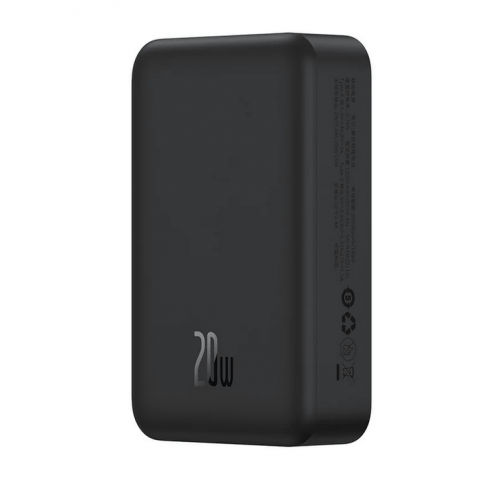 Baterie portabila Baseus Magnetic Mini, 20000mAh, 2 x USB-C, Black