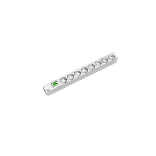 PDU BACHMANN 333.400 19INCH 1U 8 PRIZE SCHUKO 2M