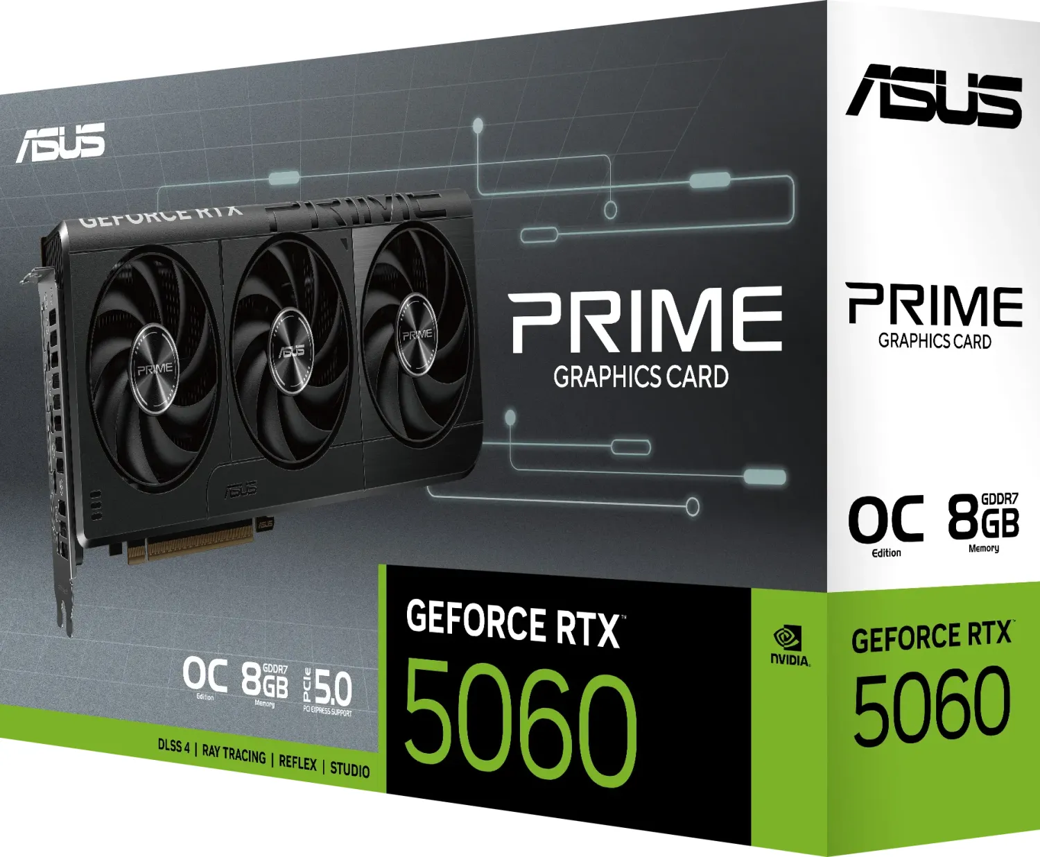 Placa video ASUS nVidia GeForce RTX 5060 PRIME OC 8GB, GDDR7, 128 bit