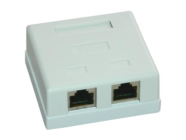 Priza FTP dubla aplicata cat.6 - EMTEX