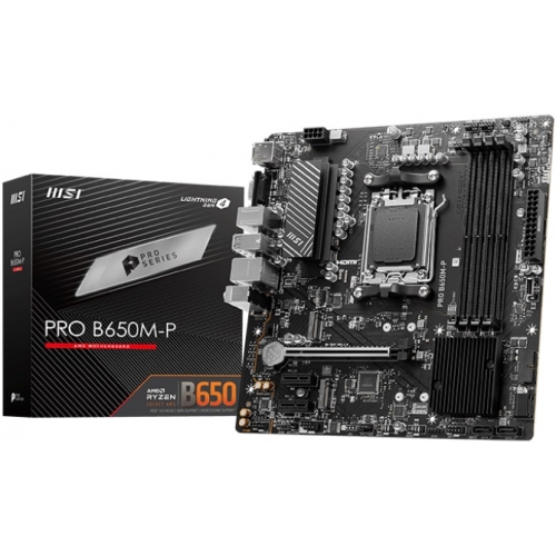 Placa de baza MSI PRO B650M-P, AMD B650, Socket AM5, mATX