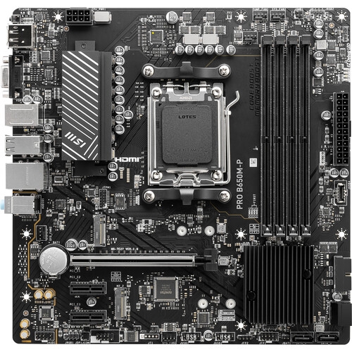 Placa de baza MSI PRO B650M-P, AMD B650, Socket AM5, mATX