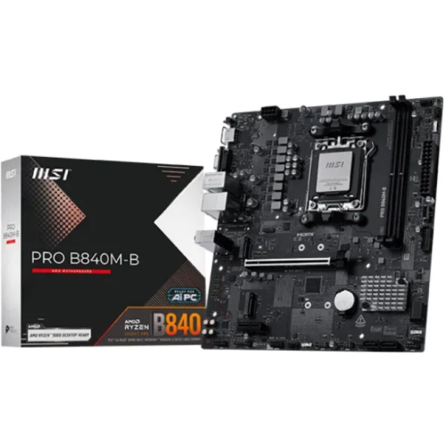PRO B840M-B, AM5, DDR5, mATX, Negru