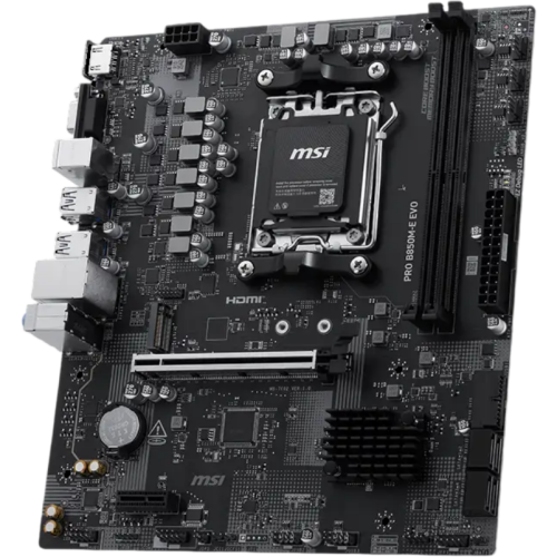 PRO B850M-E EVO, AMD B850, Socket AM5, mATX, Negru