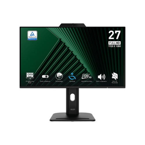 MSI PRO MP272PMG 27inch IPS FHD WebCam 120Hz 300cd/m2 1ms D SUB HDMI DP USB 2.0 Speakres Pivot