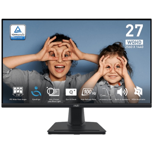 Monitor LED MSI Pro MP275Q, 27 inch, 2560 x 1440 pixeli, 1 ms, Black