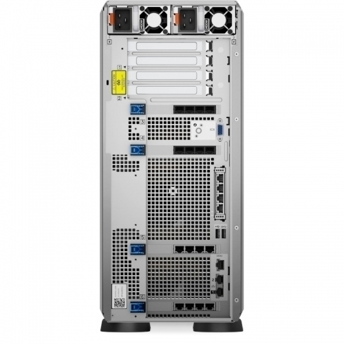 Dell PowerEdge T560 Tower Server,Intel Xeon 4510 2.4GHz(12C/24T),32GB 5600MT/s RDIMM,2x4TB HDD SAS ISE 12Gbps 7.2K(8x3.5 SAS/SATA),PERC H755,iDRAC9 Enterprise 16G,Bezel,Broadcom 5720,Dual Hot Plug PSU(1+1)1100W Titanium,3Yr NBD