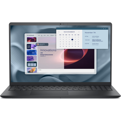 Laptop Dell Pro 15 Essential PV15250, Intel Core 3 100U, 15.6 inch, RAM 8GB, SSD 512GB, Intel Graphics, Linux, Carbon Black