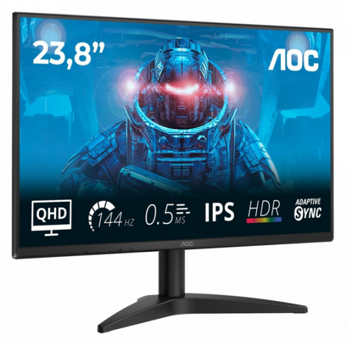 Monitor LED AOC Q24B36X, 23.8 inch, 2560 x 1440 pixeli, 4 ms GtG, Black 