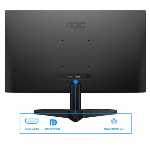 Monitor LED AOC Q24B36X, 23.8 inch, 2560 x 1440 pixeli, 4 ms GtG, Black 