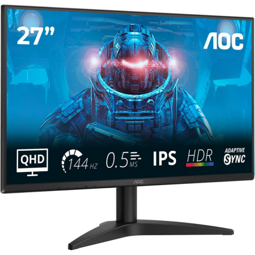 Monitor LED AOC Q27B36X, 27 inch, 2560 x 1440 pixeli, 0.5ms MPRT, Black