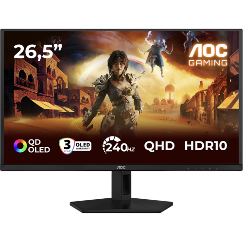 Monitor LED AOC Q27G41ZDF, 26.5 inch, 2560 x 1440 pixeli, 0.03 ms GtG, Black