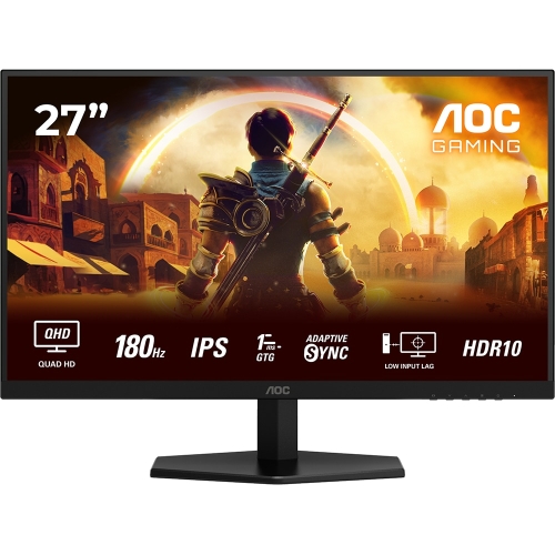 Monitor LED AOC Q27G42XE, 27 inch, 2560 x 1440 pixeli, 1 ms GTG, Black