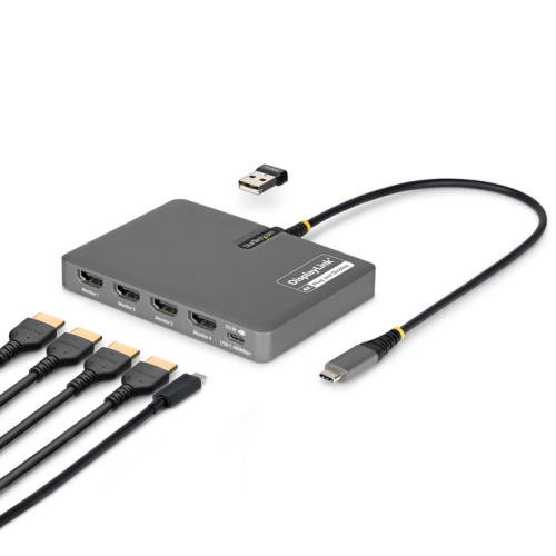 USB-C TO QUAD HDMI ADAPTER/ADAPTER 4K 60HZ HDMI PD