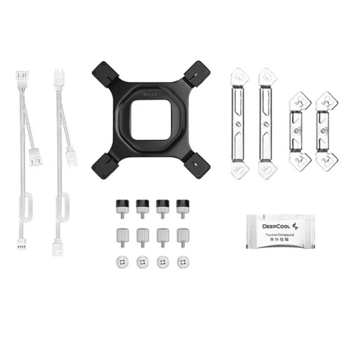 Cooler procesor Deepcool AG620 V2, ARGB LED, 2 x 120 mm, White