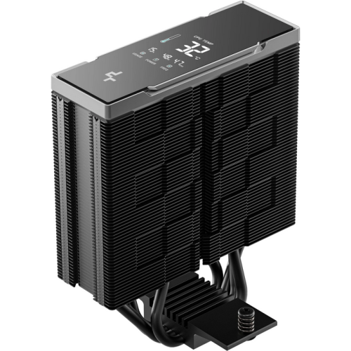 Cooler procesor Deepcool AK400 G2 DIGITAL NYX, compatibil Intel si AMD, 1x 120mm, 2000 rpm, 4 heatpipies, inaltime 156mm, Negru, R-AK400G2-BKNNMN-GJD-1