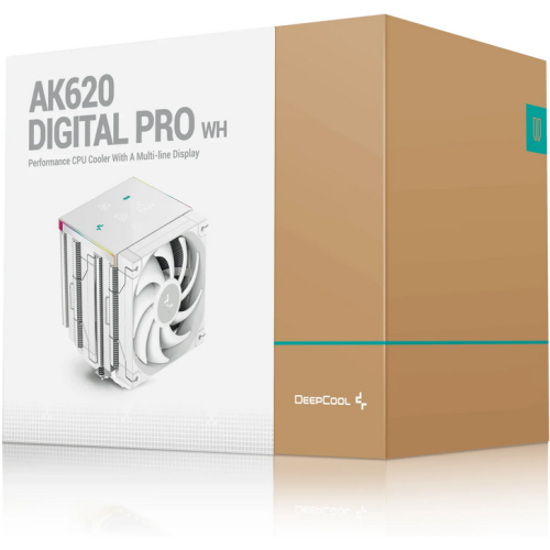 Cooler procesor Deepcool AK620 Digital Pro, ARGB LED, 2 x 120 mm, White