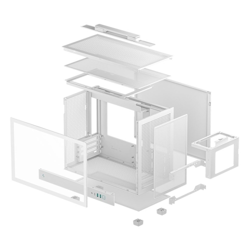 Carcasa Deepcool CH160 Plus White, Fara sursa