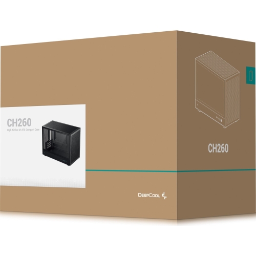 Carcasa DeepCool CH260 Black, Fara sursa