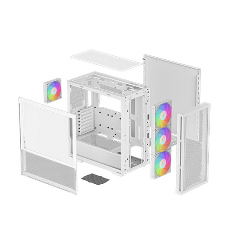 Carcasa DeepCool CH560 ARGB White, Fara sursa