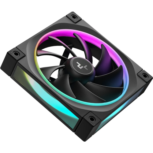 Kit ventilatoare Deepcool FL12, ARGB LED, 120 mm, Black, 3 bucati