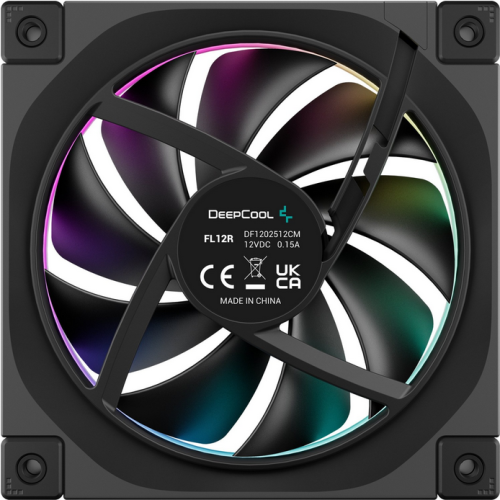 Ventilator Deepcool FL12R, ARGB LED, 120 mm, Black