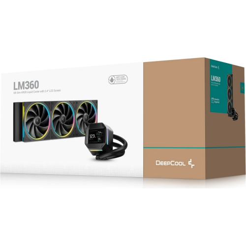 CPU COOLER DEEPCOOL LM360 RGB BLACK