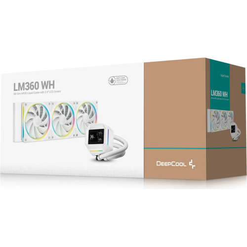 CPU COOLER DEEPCOOL LM360 RGB WHITE