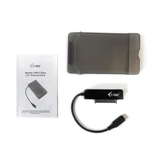 Rack Hard Disk I-tec MySafe USB-C 3.1, SATA, 2.5inch