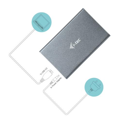 Rack HDD i-tec MySafe, USB 3.0, SATA3, 2.5inch