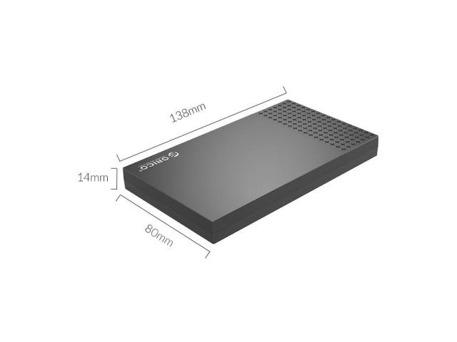 Rack Extern HDD Orico 2526C3, USB-C, 2.5inch, Black