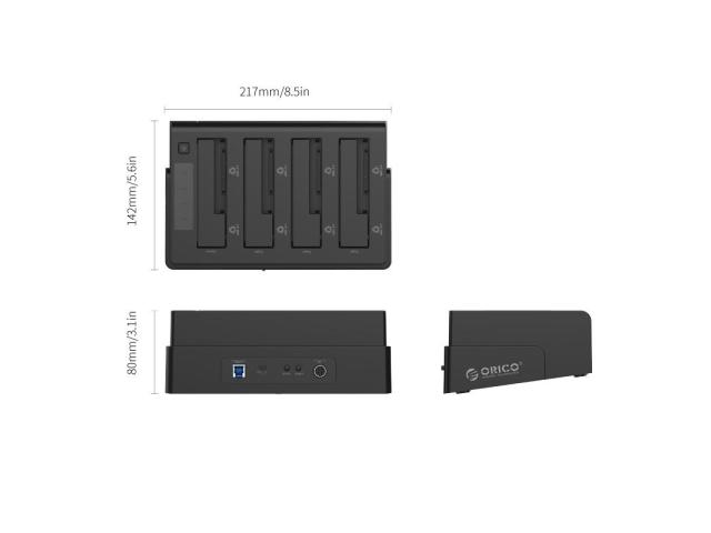 Rack extern HDD/SSD Orico, USB 3.0, Black