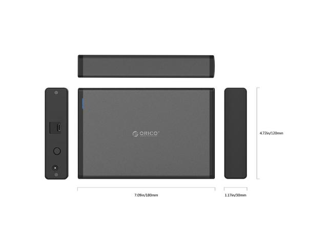 Rack HDD Orico 7688C3, SATA3, USB-C, 3.5inch