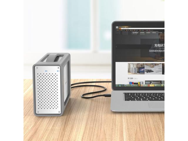Rack HDD Orico RS200RC3, SATA3, USB 3.1 Tip C, 2x 3.5inch, Silver