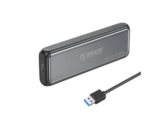 Rack SSD Orico DDM2-C3-BK, USB-C, SATA, M.2, Gray