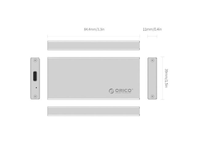 Rack SSD Orico MSA-UC3 PRO, USB 3.1, Silver
