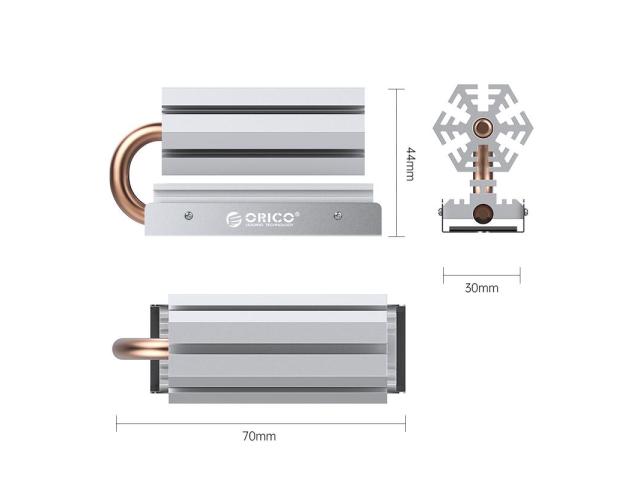 Cooler SSD M.2 Orico M2HS6-SV, Silver