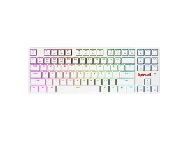 Tastatura Wireless Redragon Anubis, RGB LED, USB Wireless/Bluetooth, White