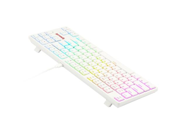 Tastatura Wireless Redragon Anubis, RGB LED, USB Wireless/Bluetooth, White