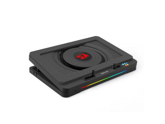 Cooling pad Redragon Windseeker, RGB, Black, GCP512