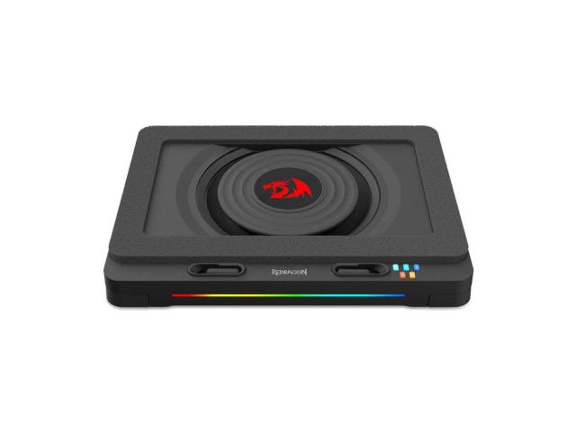 Cooling pad Redragon Windseeker, RGB, Black, GCP512