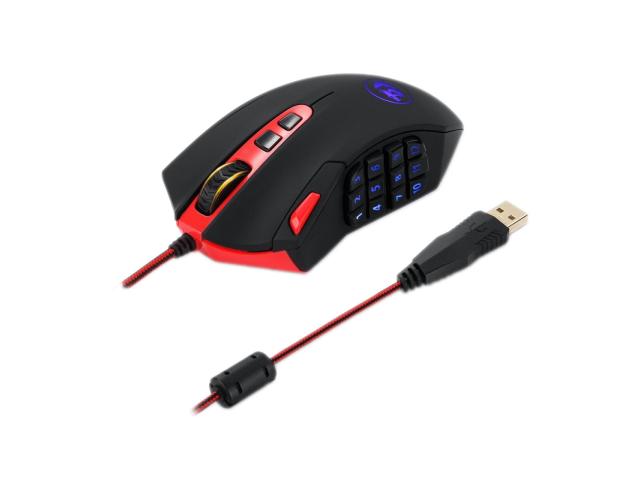 Mouse Optic Redragon Perdition2, RGB LED, USB, Black-Red
