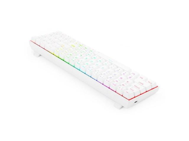 Tastatura Wireless Redragon Zed Pro, RGB LED, USB Wireless/Bluetooth, White