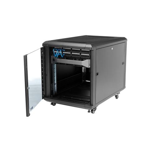 Rack Startech RK1236BKF, 29inch, 12U, 600x900mm, Black
